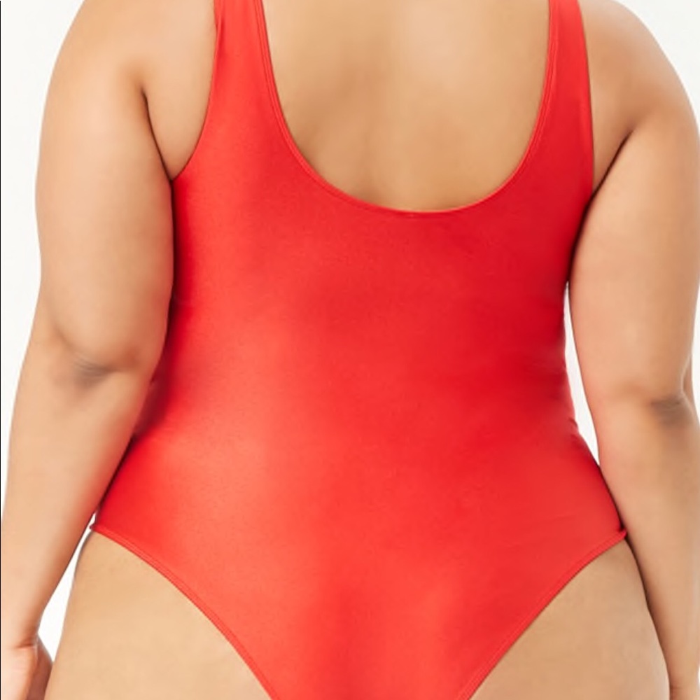 USA Graphic One-Piece Swimsuit (3X) - Picture 4 of 5